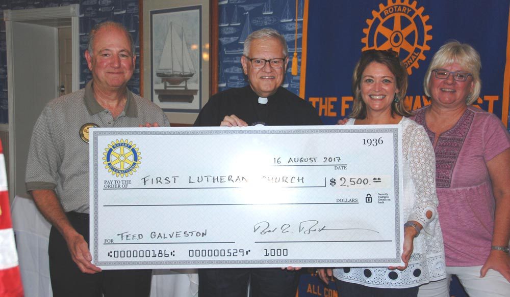 Rotary Club of Galveston Contributes $2,500 To FeedGalveston
